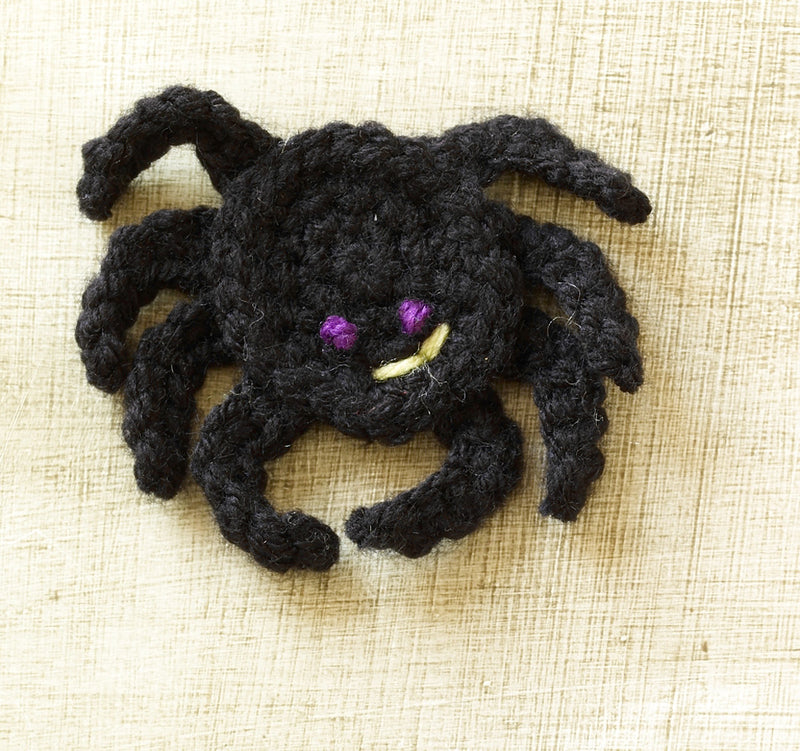 Halloween Spider Magnet Pattern (Crochet)