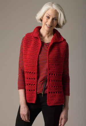 Level 1 Crocheted Vest – Lion Brand Yarn