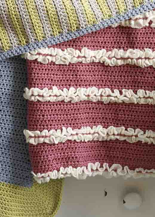 Make It Yours Ruffled Baby Blanket Pattern (Crochet)