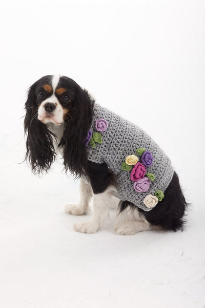 The Lady Who Lunches Dog Sweater Pattern (Crochet) – Lion Brand Yarn