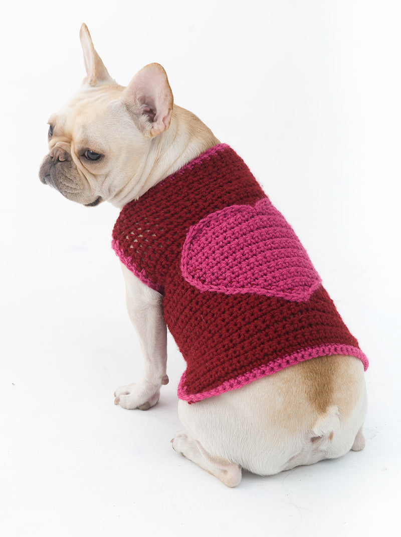 The Romantic Dog Sweater Pattern (Crochet)