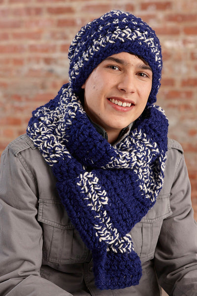 Touchdown Hat and Scarf Set Pattern (Crochet) – Lion Brand Yarn