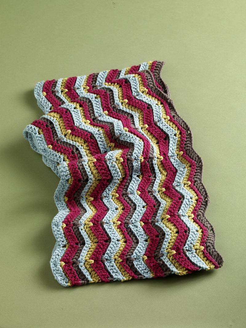 Vertical Ripple Shawl (Crochet)