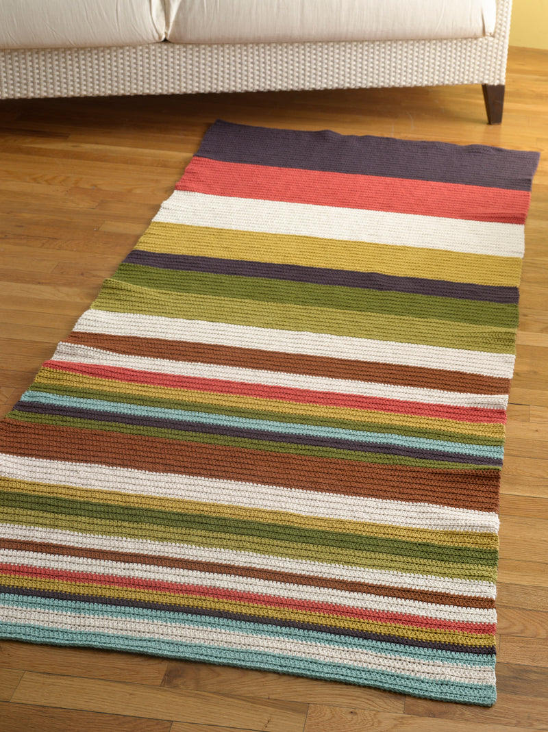 Whimsy Stripes Rug Pattern (Crochet)