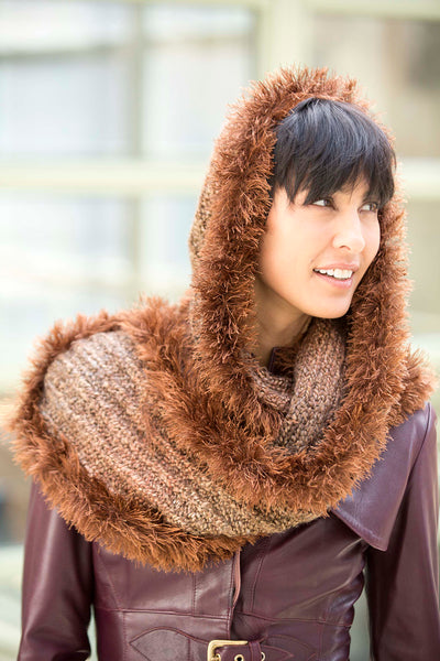 Scarf Hood (Knit-Crochet) - Version 1 – Lion Brand Yarn