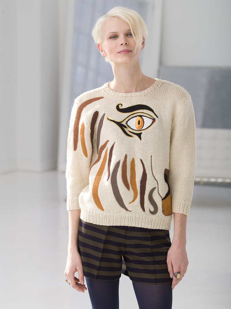 Abstracted Lion Pullover Pattern (Knit)