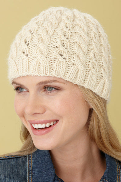 帽子 y.a.r.n kint hat Knit-Pattern-Cables-And-Lace-