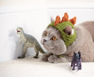 Cats In Hats - Dinosaur (Knit)