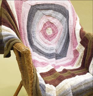 Centerpiece Treasure Afghan Pattern (Knit)