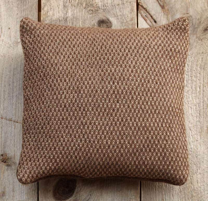 Checkers Felted Pillow Pattern (Knit)