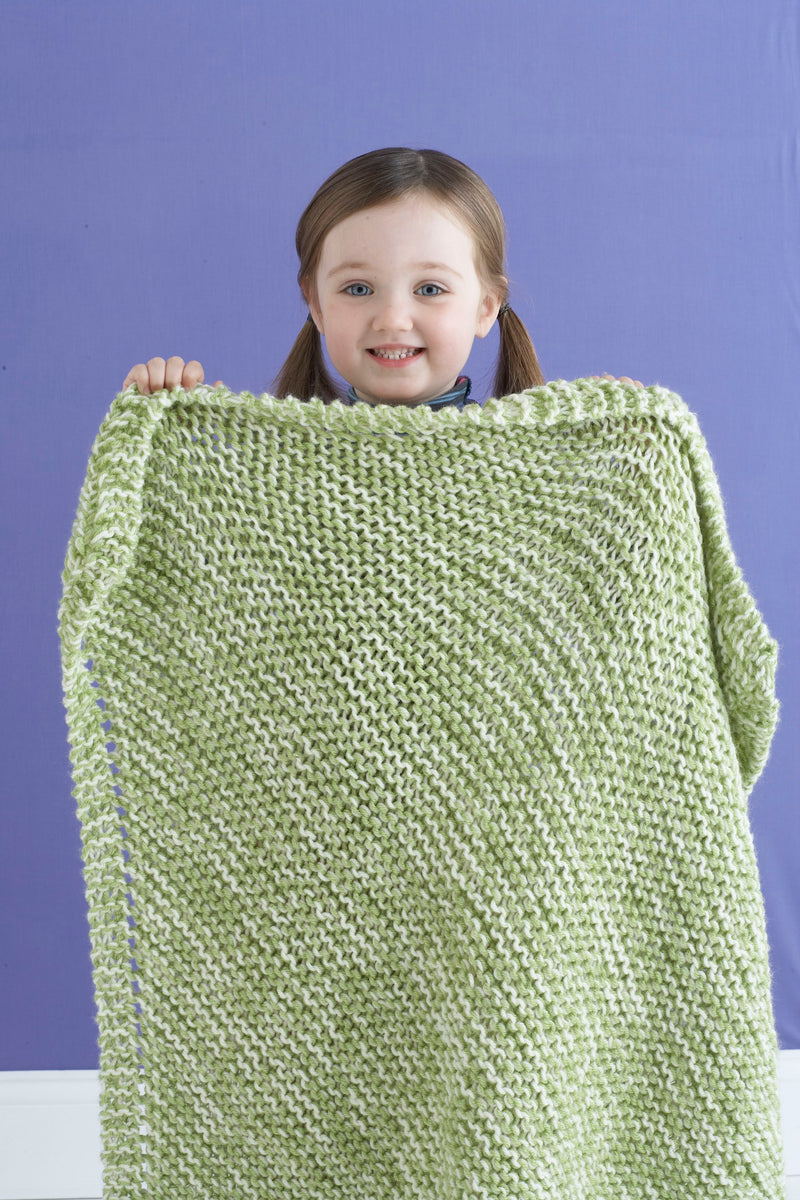 Delightful Tweed Baby Blanket Pattern (Knit)