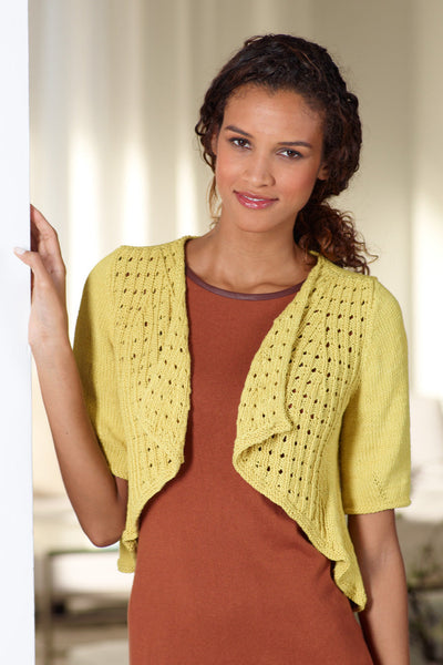 Eyelet Swing Cardi Pattern (Knit) – Lion Brand Yarn
