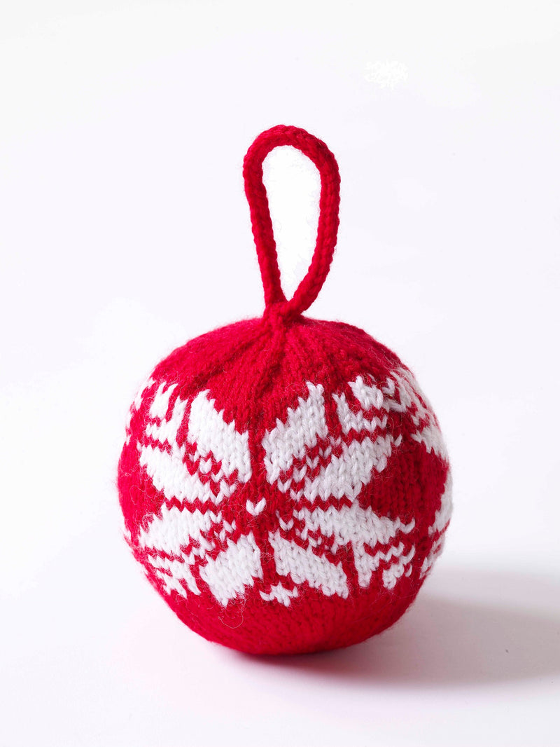 Fair Isle Snowflake Ornament (Knit)