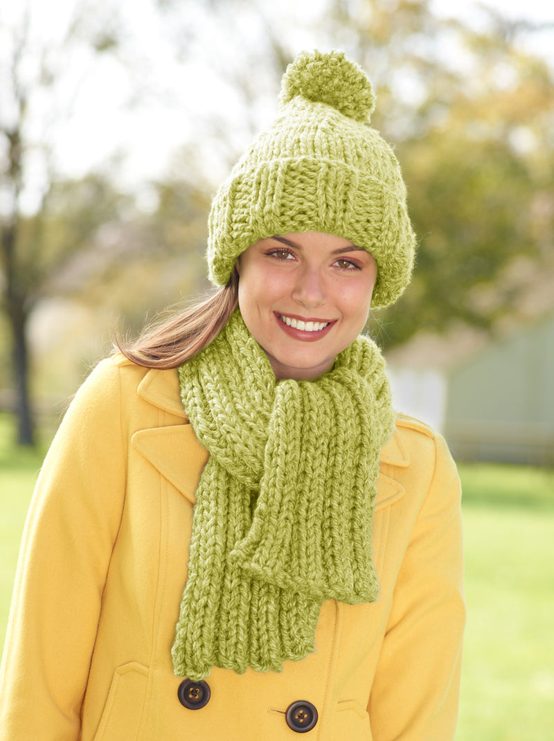 Hat And Scarf Set (Knit) - Version 4