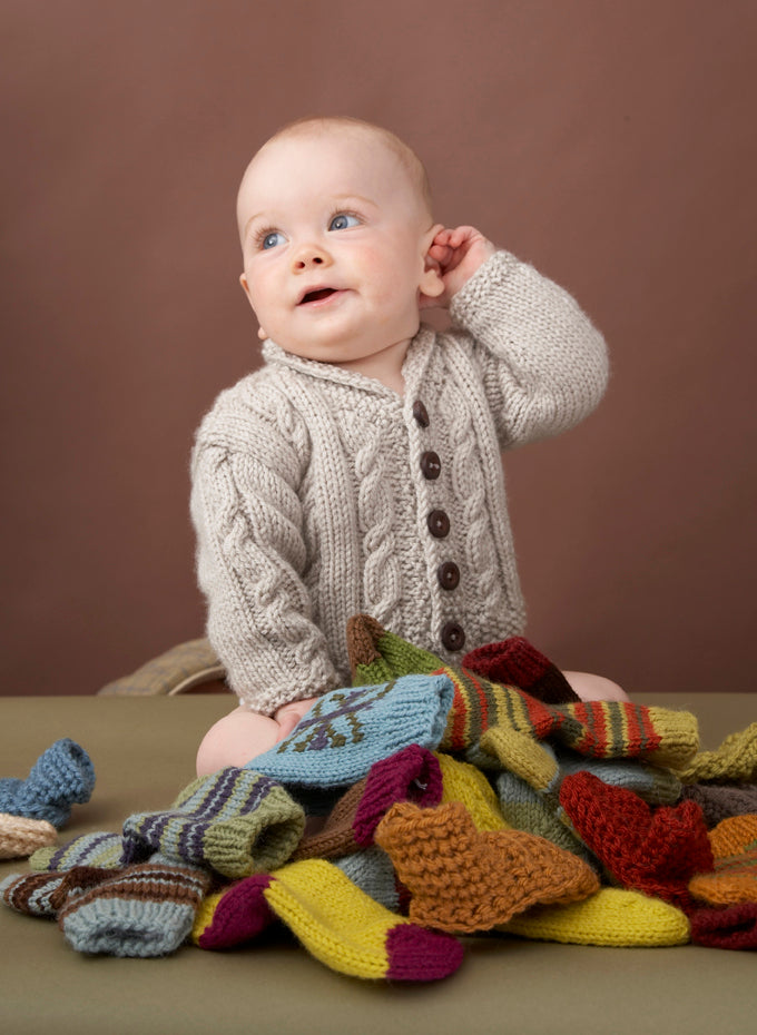 Heirloom Cables Baby Sweater Pattern (Knit)