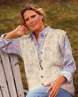 Long Patchwork Vest Pattern (Knit) – Lion Brand Yarn