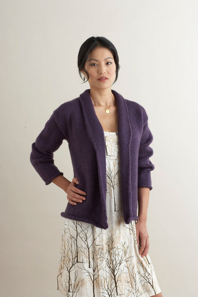 Knit-Pattern-Shawl-Collared-  