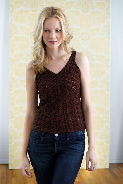 Shimmer Lace Top Pattern (Knit) – Lion Brand Yarn