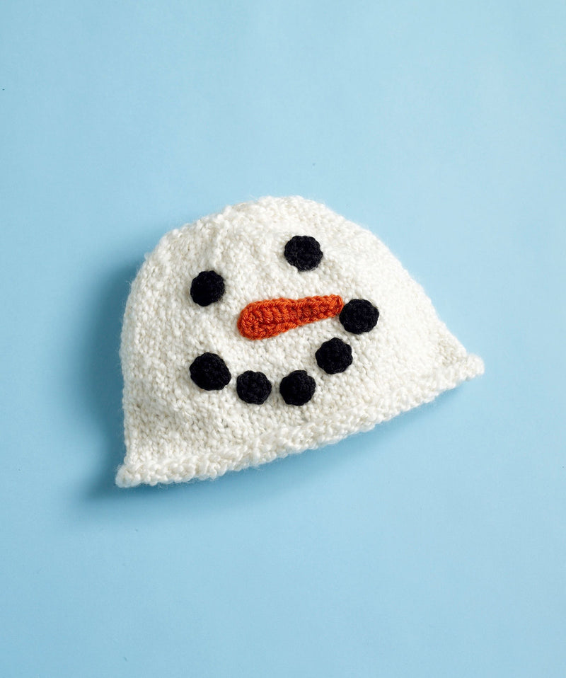 Snowman Hat Pattern (Knit)