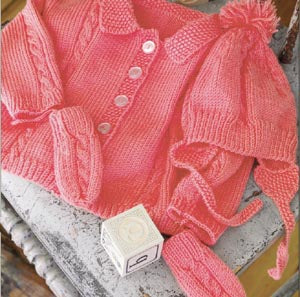 Sweet Sophisticate Baby Set Pattern (Knit)