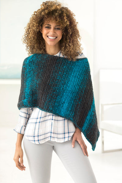 2 Ball Poncho (Crochet) - Version 1 – Lion Brand Yarn