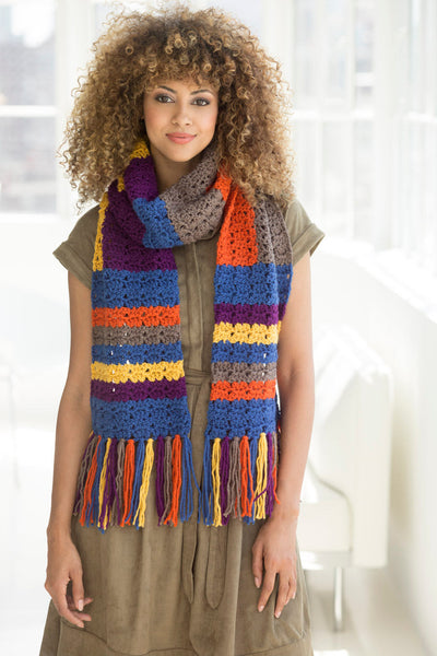 London Calling Scarf (Crochet) – Lion Brand Yarn
