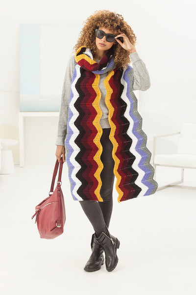 Rhea Ripple Super Scarf (Knit) – Lion Brand Yarn