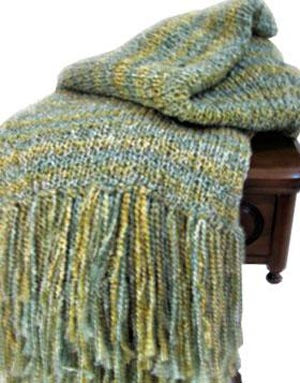 Loom-Knit Afghan