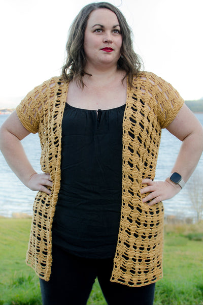 【新品未使用】ロージーモンスター　viola crochet cardigan Granny Square Cardigan a la Chloë Crochet Kit 1 Black M/L