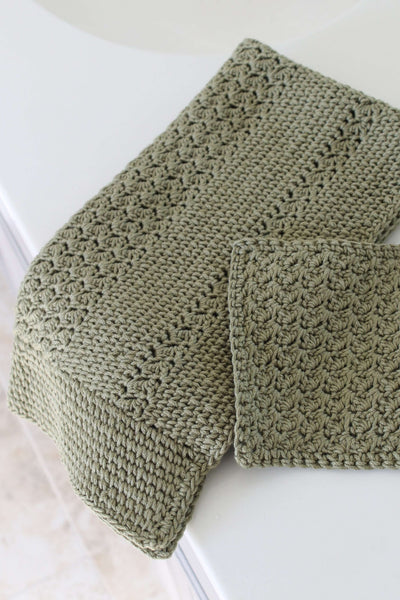 Grit Stitch Wash Set (Crochet)