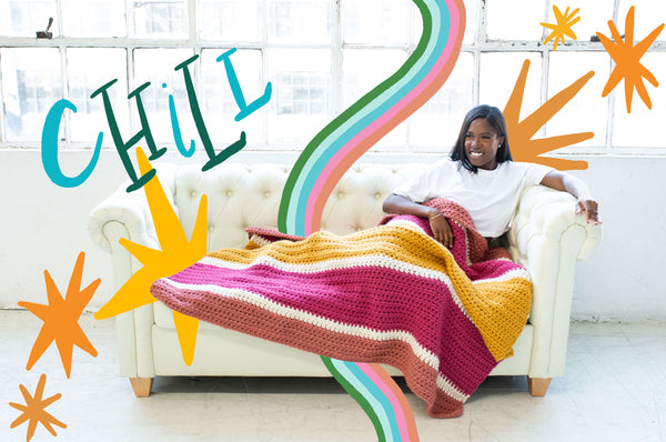 Beach Please Blanket (Crochet) – Lion Brand Yarn