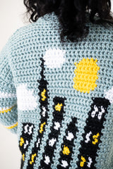 City Skyline Scene Cardigan image 2 thumbnail
