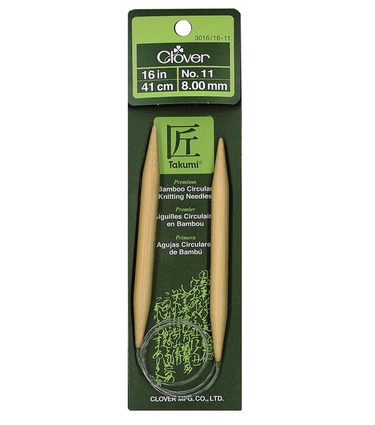 Clover Bamboo Circular Knitting Needles 16