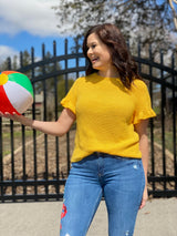 Crochet Kit - Relaxed Ruffle Tee image 3 thumbnail