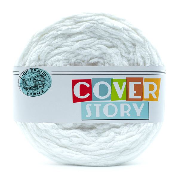 Lion Brand Cover Story Yarn 533-111 Cameo. 2 x 1000gm Cakes of Super Bulky  Chenille.(s)