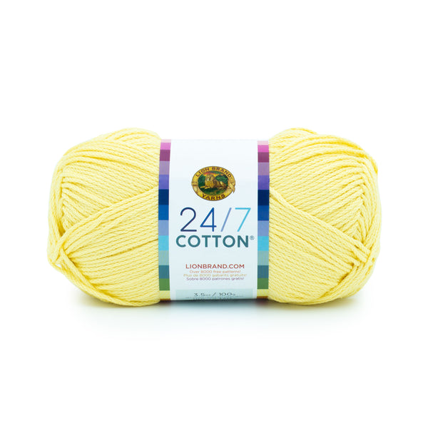 Lion Brand Yarn Orchid, 24/7 Cotton Yarn, Mercerized Cotton Yarn, Natural  Fiber Yarns, Crochet Yarn, Knitting Yarn, Weaving Yarn 