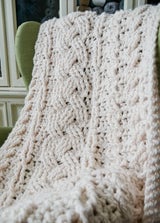 Crochet Kit - Heirloom Crochet Cabled Throw thumbnail