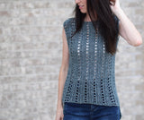 Crochet Kit - Vintage “Jeans” Summer Top image 3 thumbnail