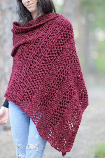 Knit Kit - Merlot Alpaca Wrap – Lion Brand Yarn