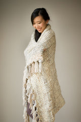 Knit Kit - Simple Chunky Ribbed Knit Blanket image 3 thumbnail