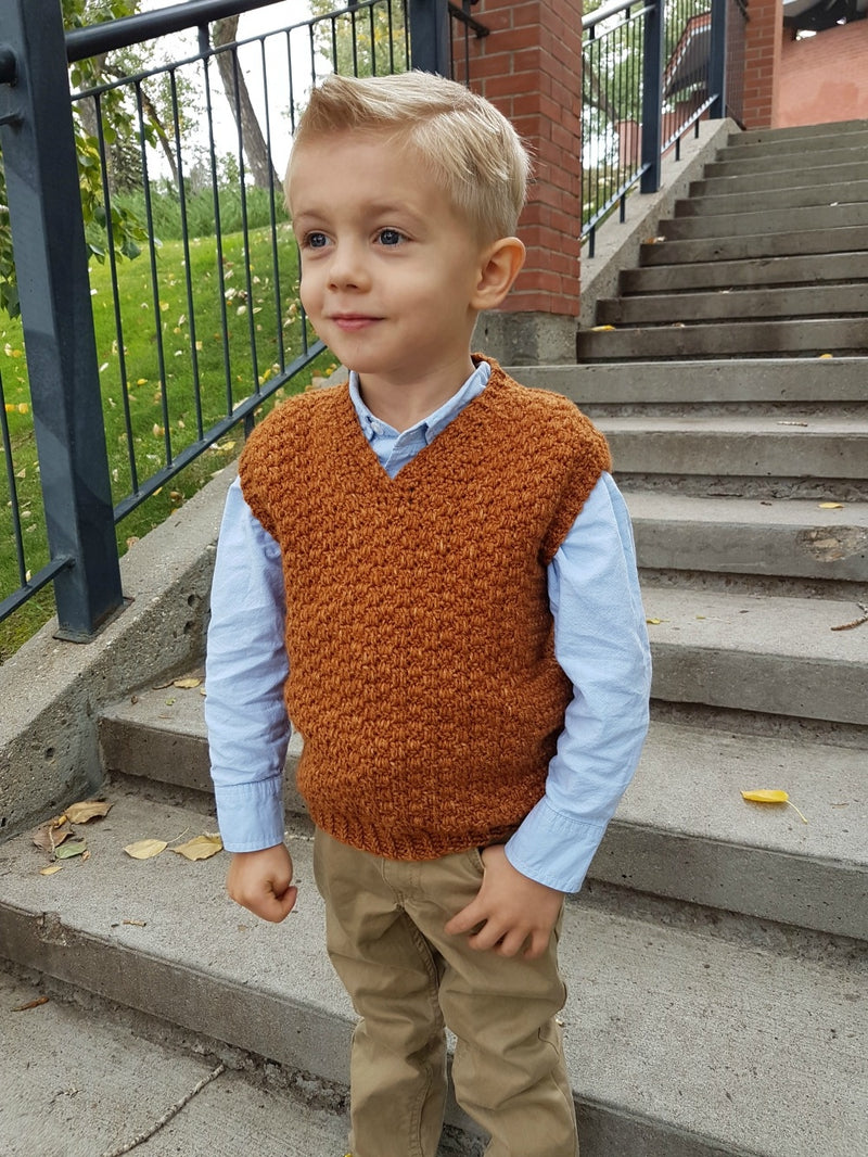 Crochet Kit - Summit Kids Sweater Vest
