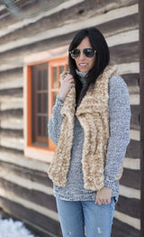 Crochet Kit - Faux Fur Vest image 3 thumbnail