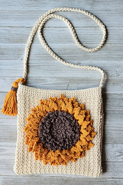 Crochet Kit Sunflower Bag – Lion Brand Yarn