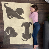Crochet Kit - Draped in Dogs Afghan image 3 thumbnail