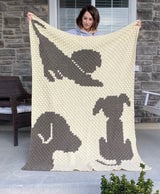 Crochet Kit - Draped in Dogs Afghan thumbnail