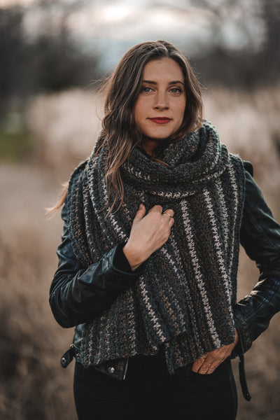 Crochet Kit - Bernard Houndstooth Scarf – Lion Brand Yarn