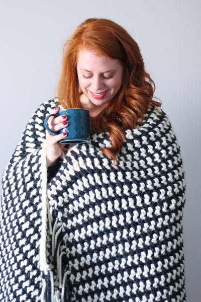 Crochet Kit - Cabin Stripes Blanket – Lion Brand Yarn
