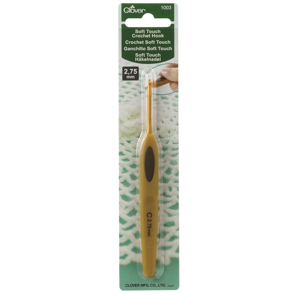Clover Soft Touch Crochet Hooks (Sizes C to J)