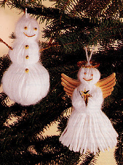 Snowman and Snow Angel Ornaments Pattern (Crafts)