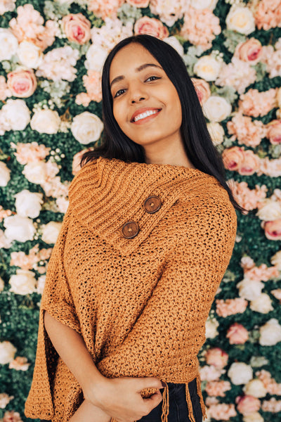 Sugar Maple Poncho (Crochet) – Lion Brand Yarn